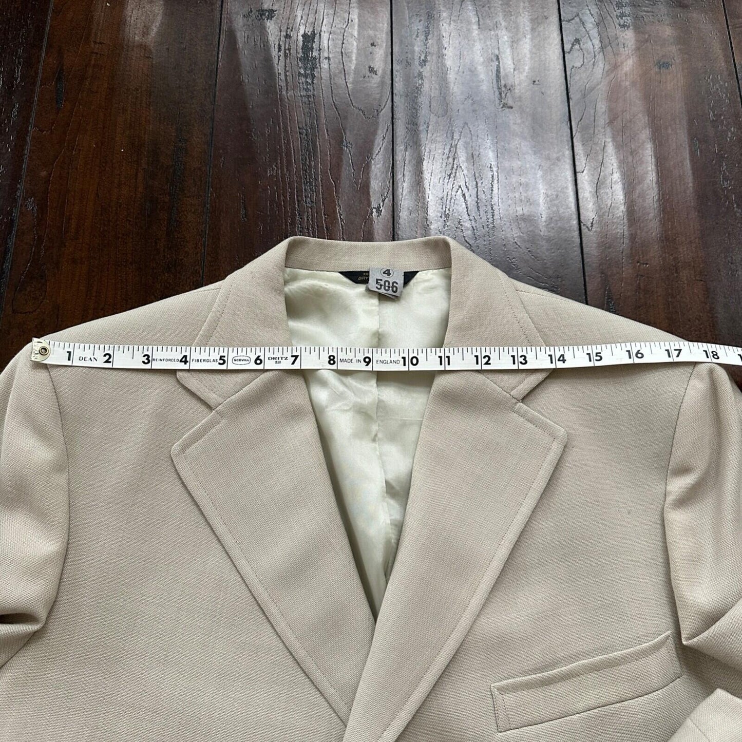 VTG Union Sport Coat Mens 42 Johnson Blazer Button Cricketer 70s 1970s Tan