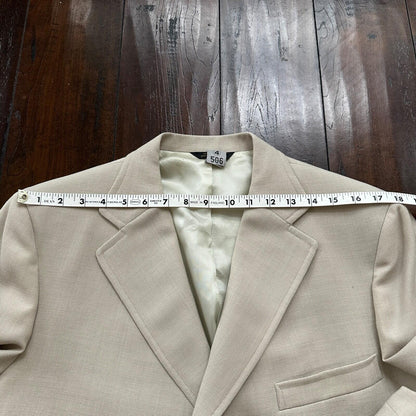 VTG Union Sport Coat Mens 42 Johnson Blazer Button Cricketer 70s 1970s Tan