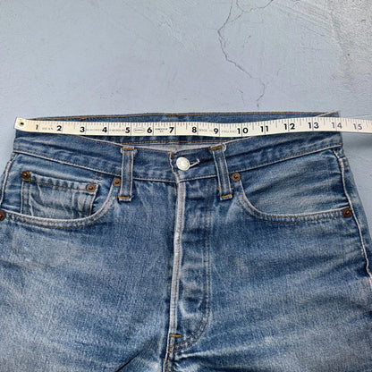 Levis 501 Vintage 80s Redline Selvedge USA XX Jeans Light Wash 30x31 Act 28x25