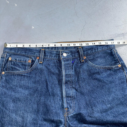 Levis 501 Vintage 90s USA XX Straight Leg Jeans Blue Dark Wash 36x36 Act 34x32