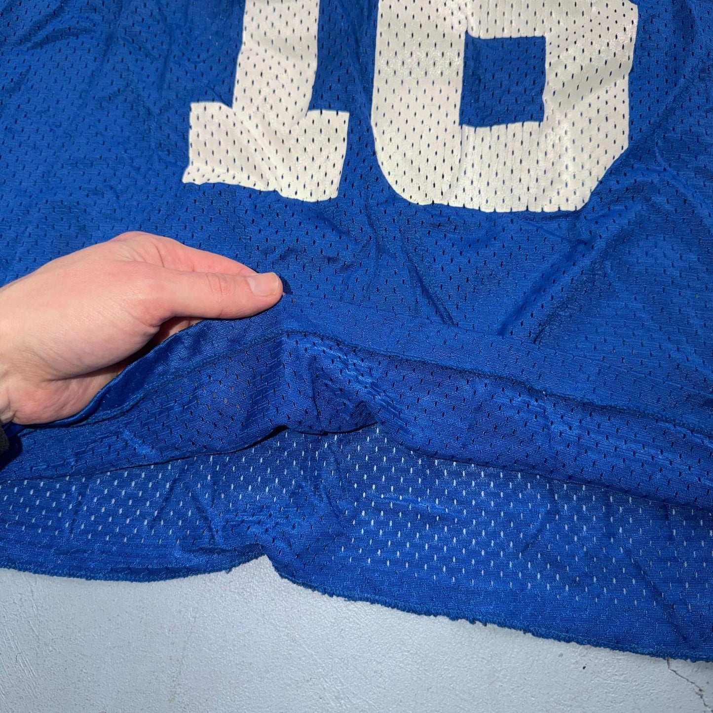 Delaware 16 Fan Jersey #16 Phoenix Sportswear M Blue Yellow Sports V Neck
