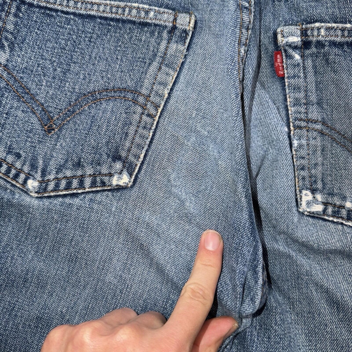 Levis 501 Big E Vintage 60s Redline Selvedge USA XX 1960s Jeans 66 Act 28x28