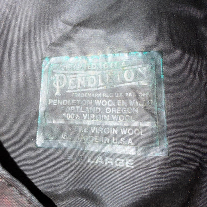 Vintage Pendleton Tweed Flat Cap 100% Virgin Wool Hat Men’s Large Newsboy Gray