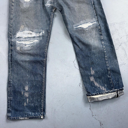 Levis 501 Big E Vintage 60s Redline Selvedge USA XX 1960s Jeans 66 Act 34x28