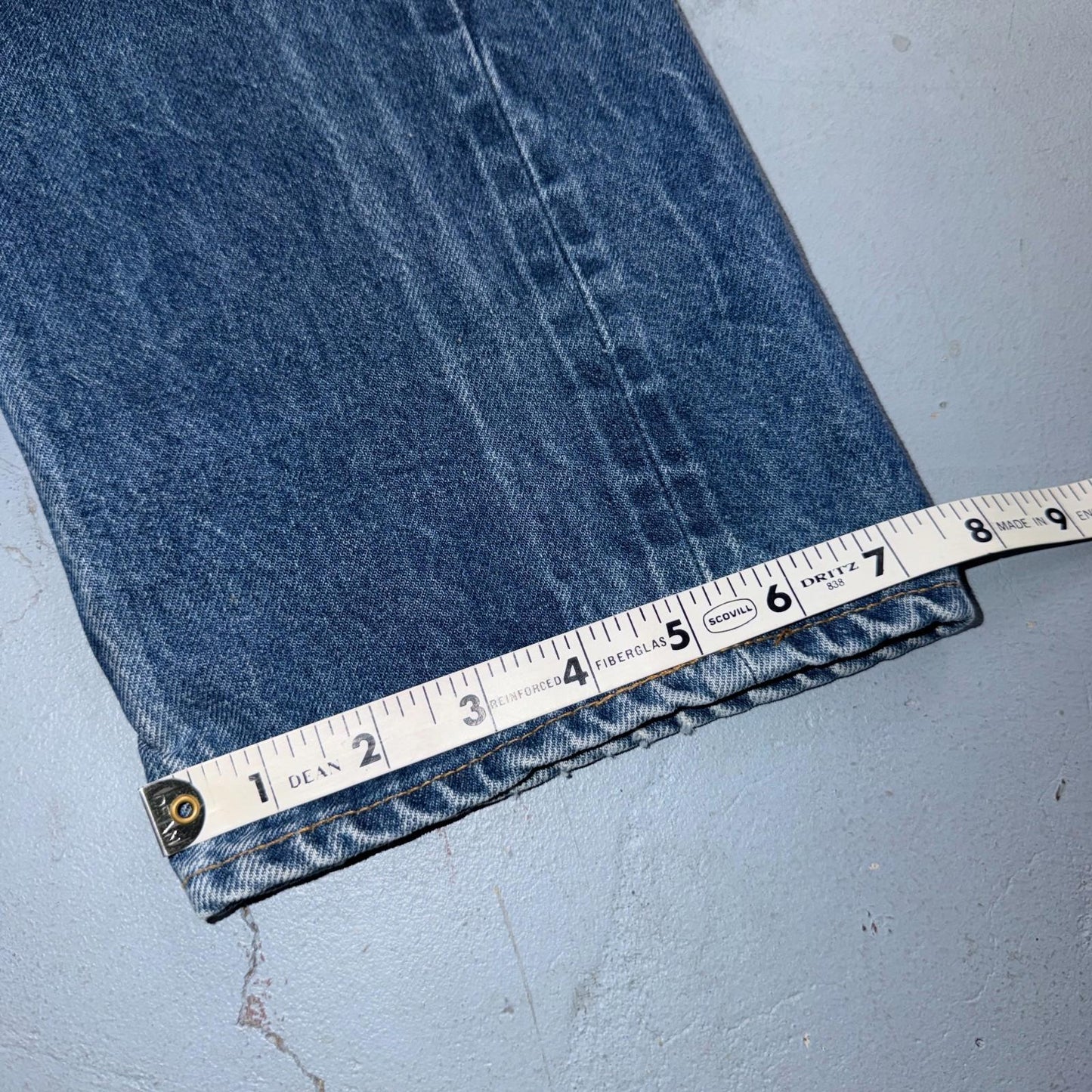 Levis 501 Vintage 80s Redline Selvedge USA XX Jeans Light Wash 33x32 Act 30x28