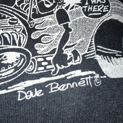 Rock N Roll Flames 80s Hanes VTG T Shirt Nostalgia Fest Hot Rod Cars 1982 Art L