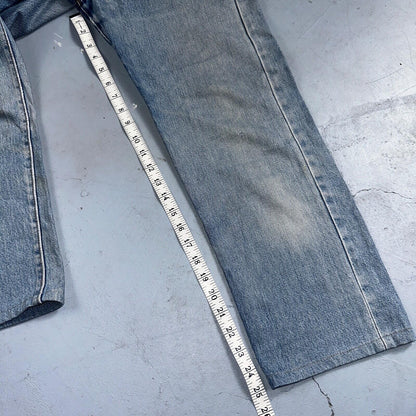 Levis 501 Vintage 80s Redline Selvedge USA XX Jeans Light Wash 30x36 Act 29x25