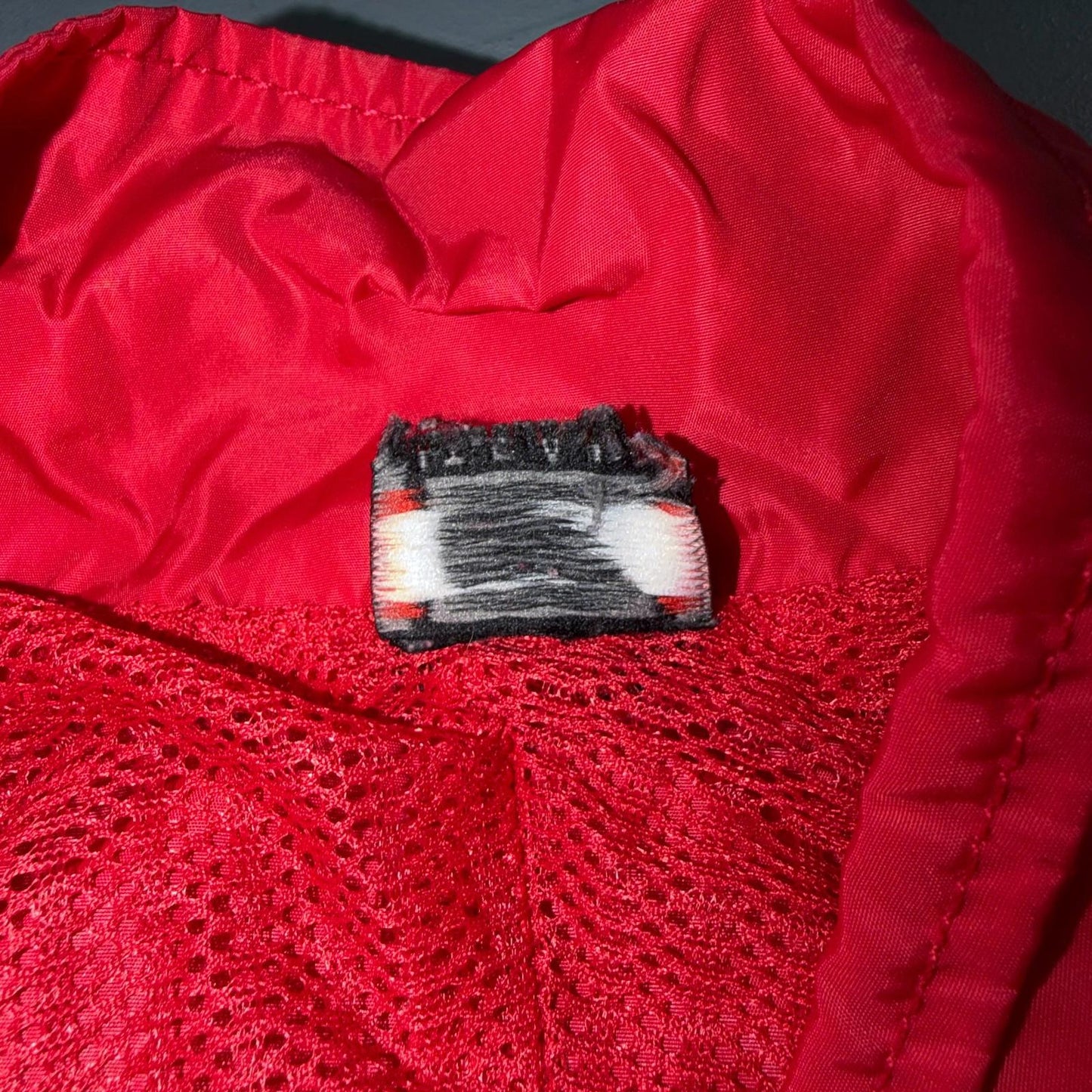 Nike VTG Mens 1990s Red Zip Up Jacket Size 2XL Team Sports 90s Windbreaker