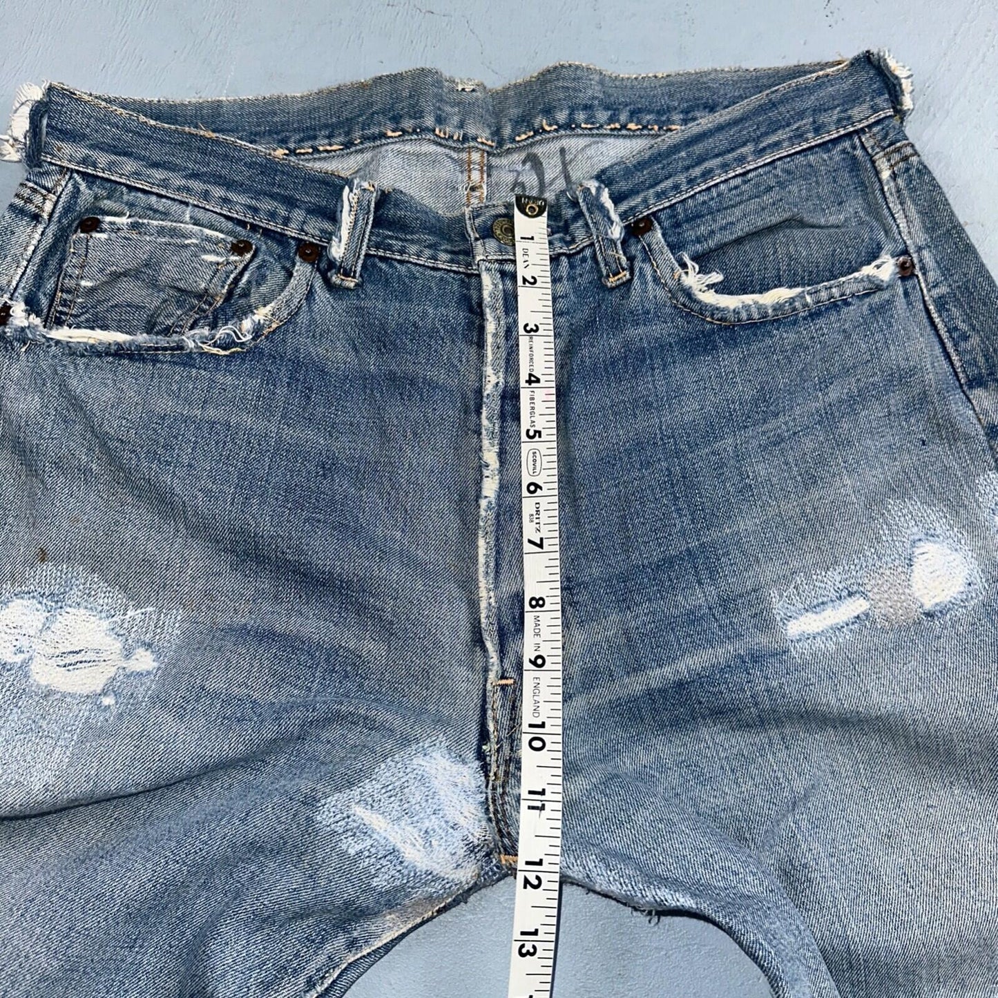 Levis 501 Big E Vintage 60s Redline Selvedge USA XX 1960s Jeans 66 Act 34x28