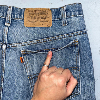 Levis 517 VTG 70s 80s 20517 Bootcut Blue Jeans Size 36x32 USA Orange Tab 33x30