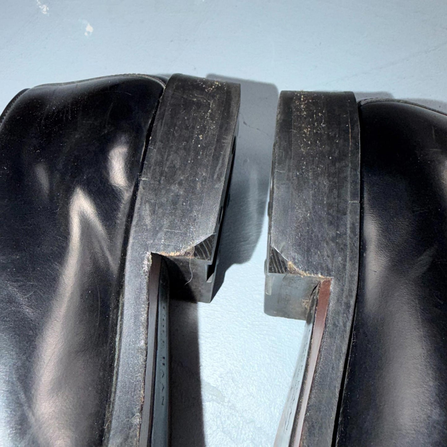 Cole Haan Italy Black Leather Kiltie Italian Loafer Men's 8M VGUC VTG 90s Shoes