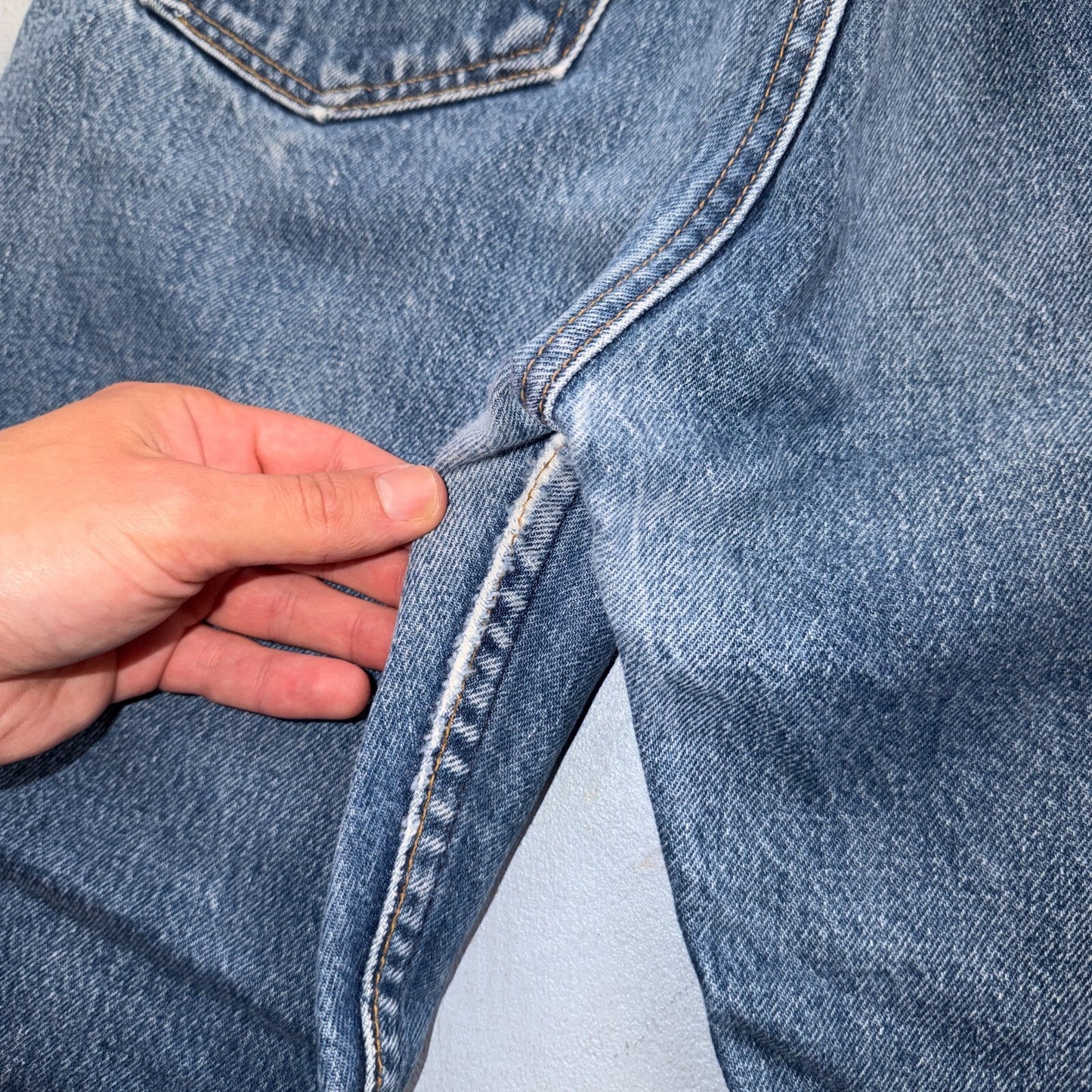 Levis 501 Vintage 80s USA XX Straight Leg Jeans Blue Med Wash 36x31 Act 33x26