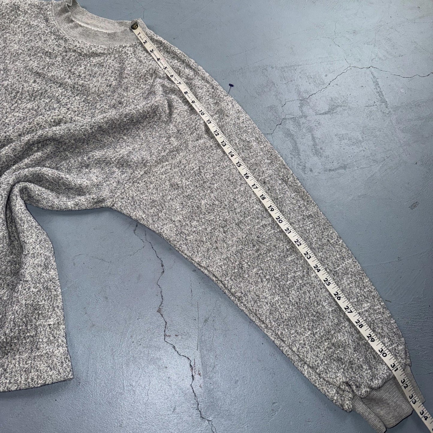 Vintage 90s Rusty Surf Skate Pullover Crewneck Sweatshirt Gray Men’s Size XL