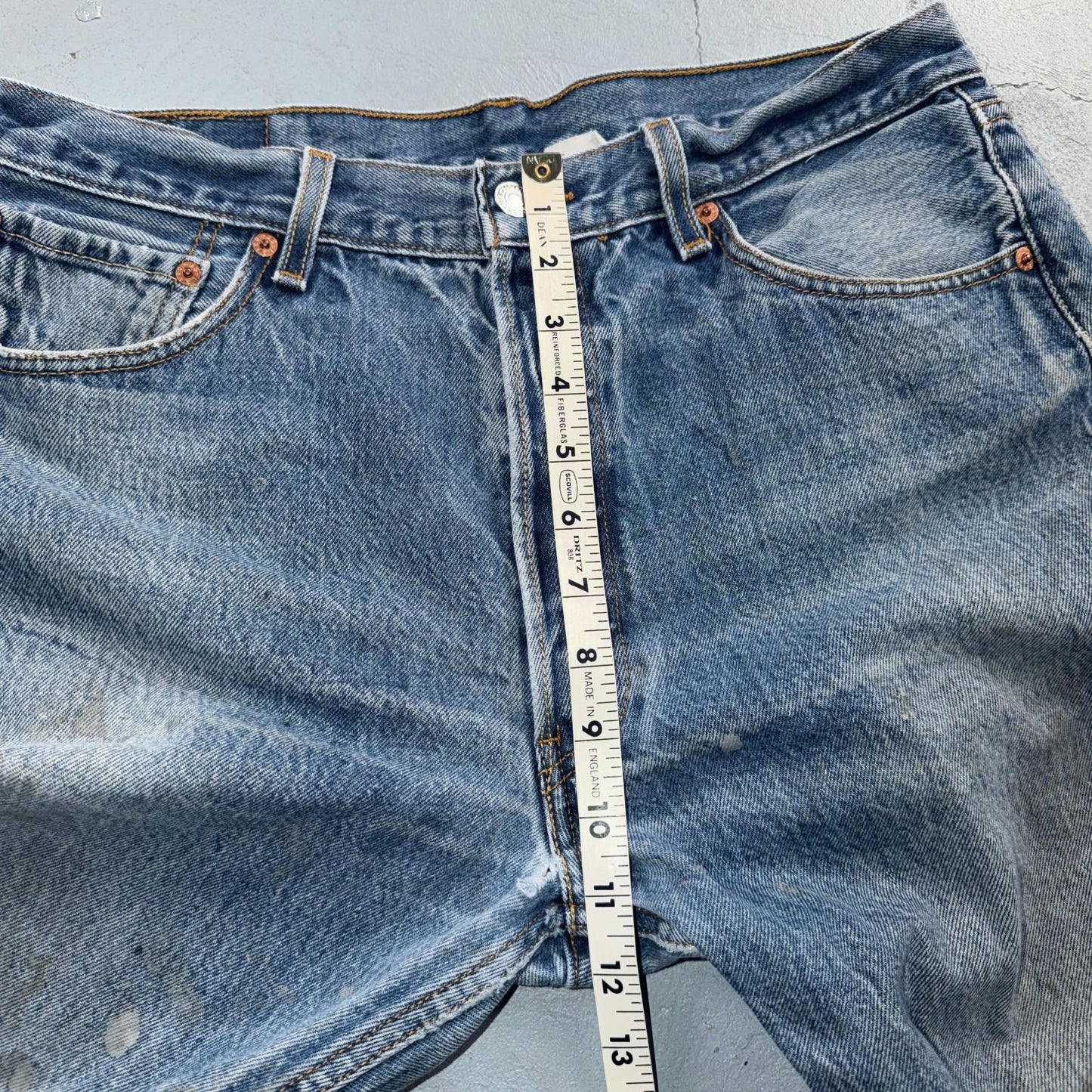 Levis 501 Vintage Y2K Mexico Straight Leg Jeans 35x34 90s Light Wash Act 32x29