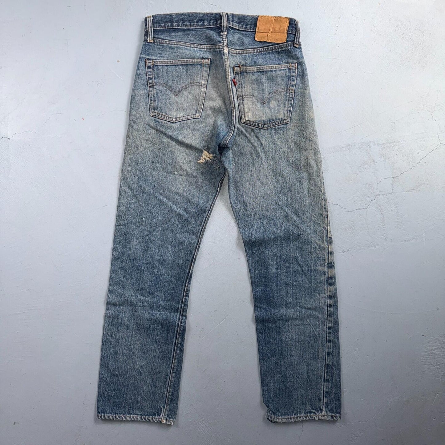 Levis 501 Vintage 70s SS Redline Selvedge USA XX Jeans Light Wash 31x33 Ac 30x29