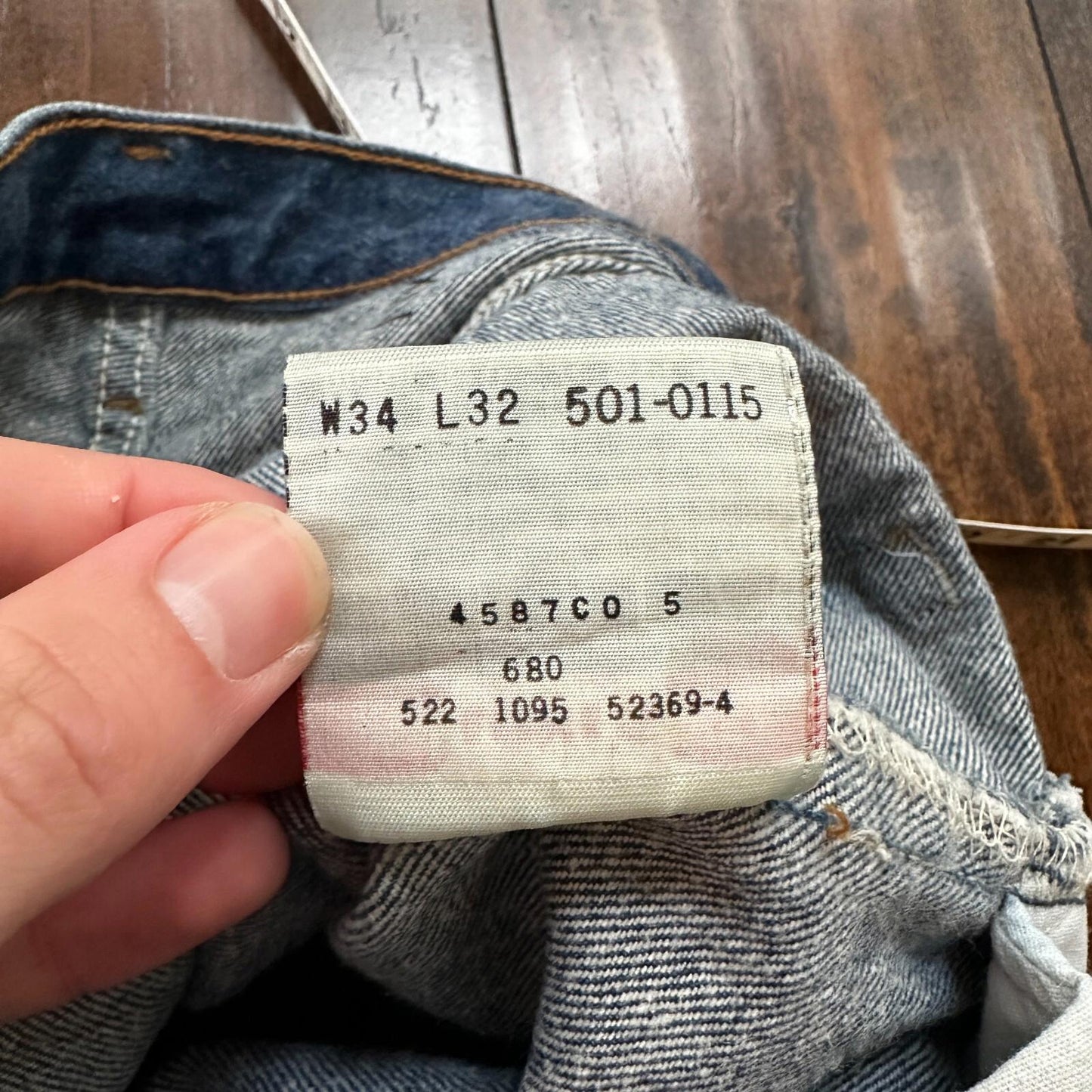 Levis 501 Vintage 90s USA XX Straight Leg Jeans Blue Med Wash 34x32 Act 31x30