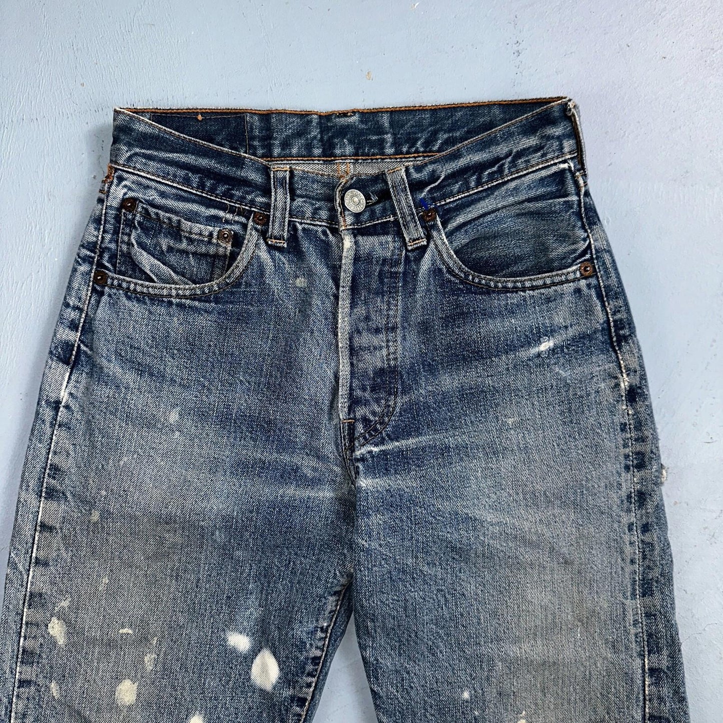 Levis 501 Big E Vintage 60s Redline Selvedge USA XX 1960s Jeans Act 24x27