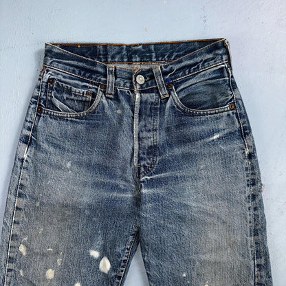 Levis 501 Big E Vintage 60s Redline Selvedge USA XX 1960s Jeans Act 24x27