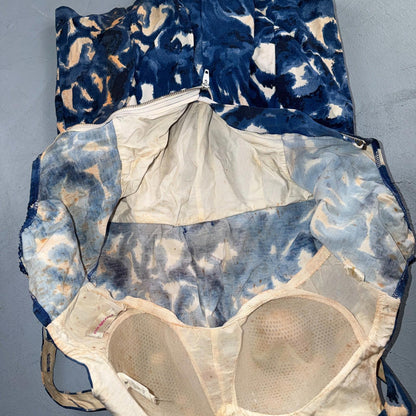 VTG 1950s Women’s Blue Skort Dress Swimsuit California Rockabilly Swim Bodysuit