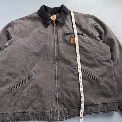 Carhartt Vintage J97 GVL Detroit Blanket Lined Jacket Size XL Tall Gray
