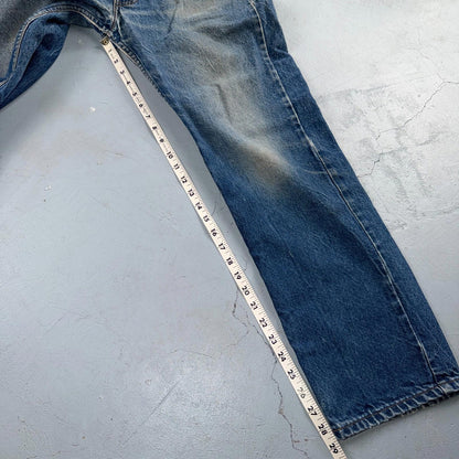 Levis 505 Vintage 80s USA Orange Tab Straight Blue Jeans Med Was 36x30 Act 34x29