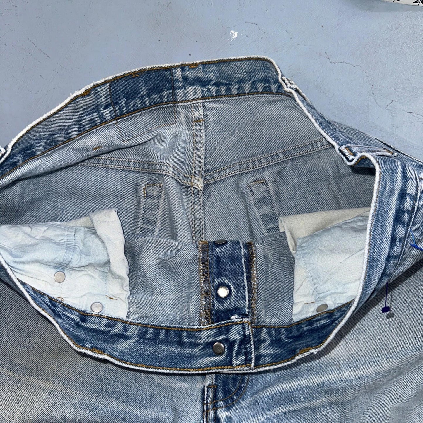 Levis 501 Vintage 90s USA XX Straight Leg Jeans Blue Light Wash 40x36 Act 36x31