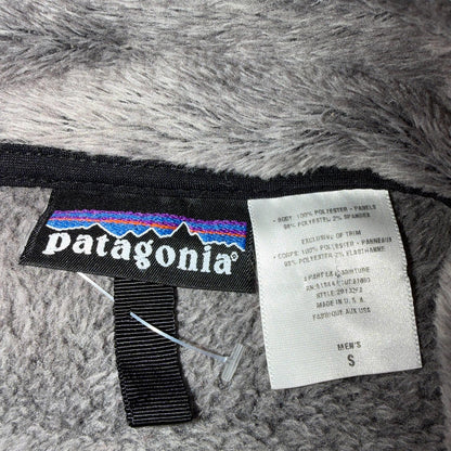 VTG Patagonia R1/R2 Regulator Polartek Deep Pile Fleece Grey Black Jacket USA S