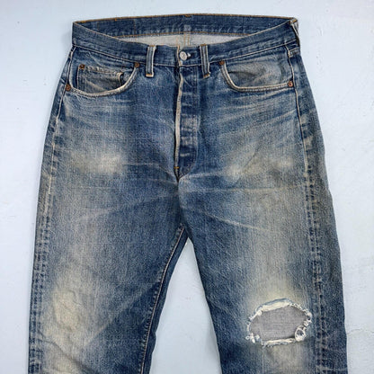Levis 501 Vintage 70s SS Redline Selvedge USA XX Jeans Med Wash 35x40 Act 32x34