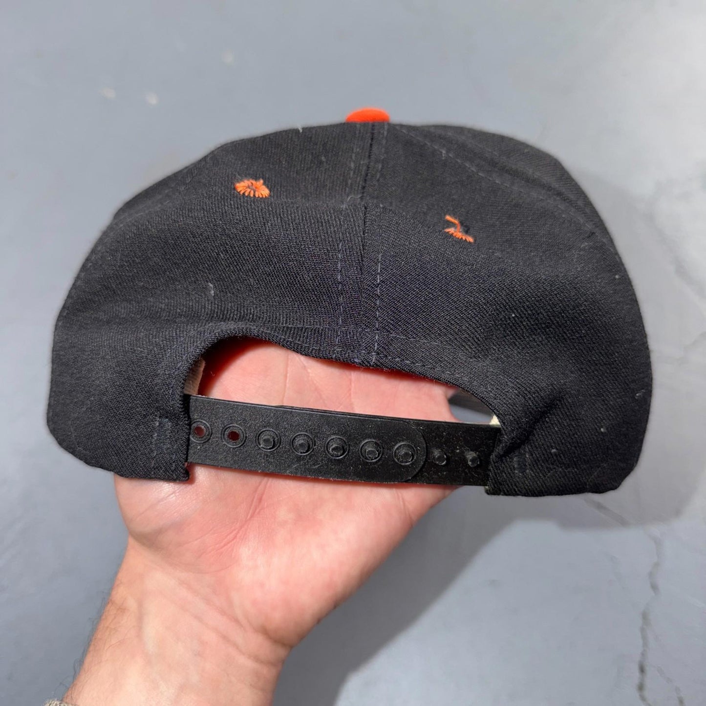GC Black VTG Hat Baseball Cap Snapback Greenville Illinois Sports Pro Line 80s