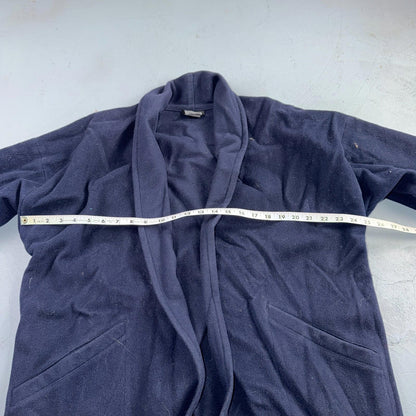 Eileen Fisher Coat Women’s Blue Wool Open Front Oversized Kimono Jacket VTG