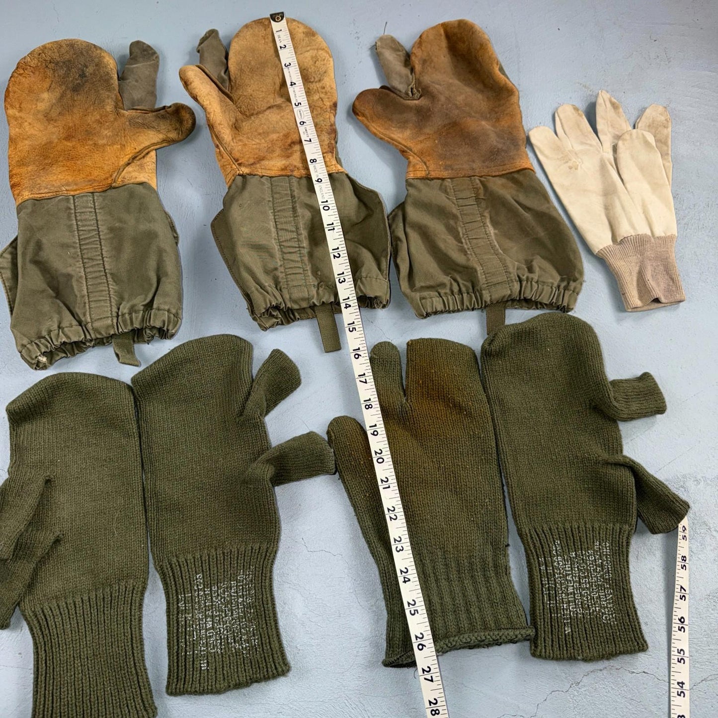 Mitten Shells Cold Weather Trigger Finger M-1951 Military Lot Collection Gloves
