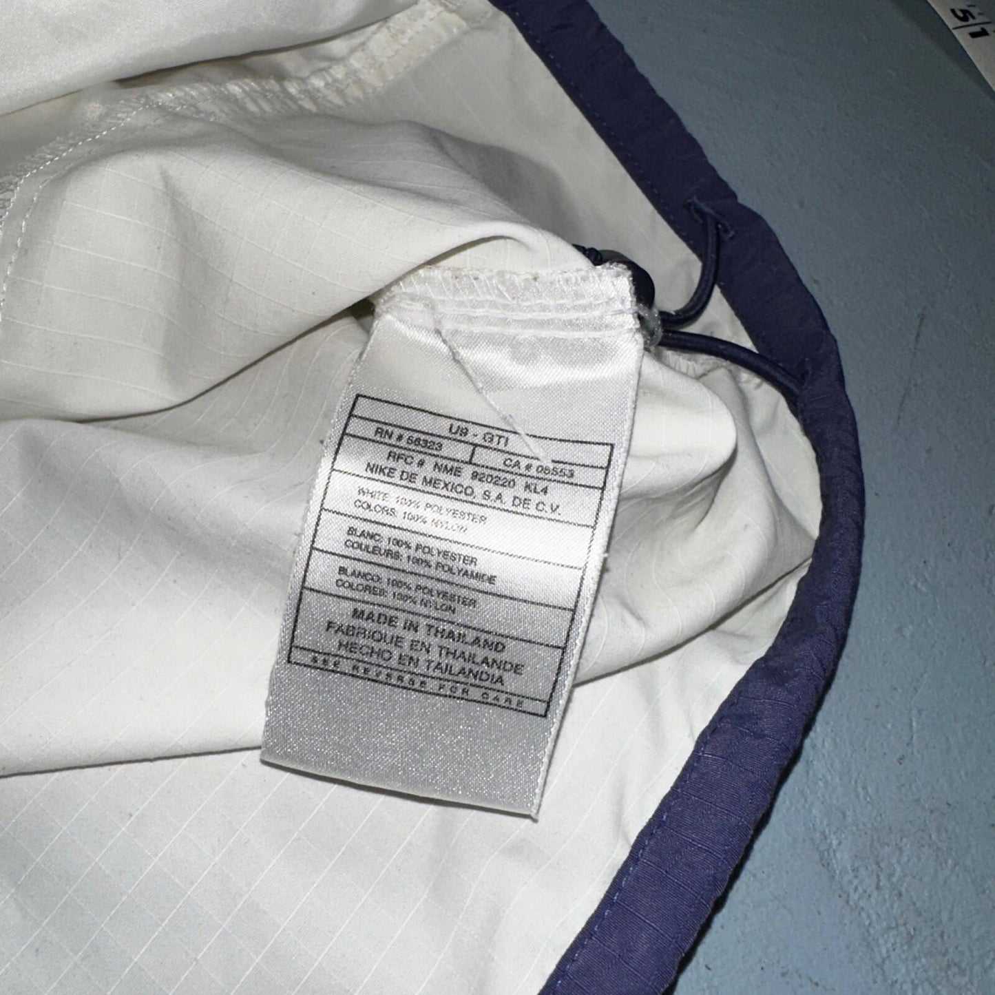 Nike Jacket Vintage Nylon Windbreaker Women’s Quarter Zip Large White 90s