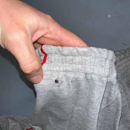 Nike Vintage 80s Sweatpants Large Gray Red Trim Blue Tag 1980s Cotton Jogger