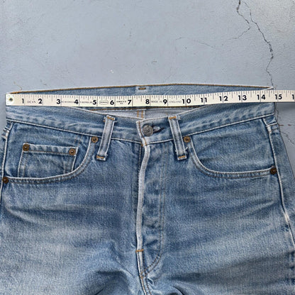 Levis 501 Vintage 80s Redline Selvedge USA XX Jeans Light Wash 30x31 Act 29x27