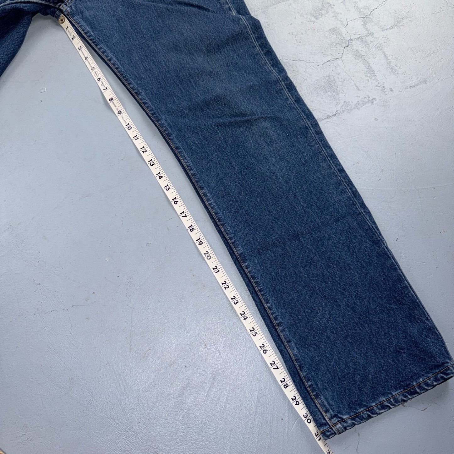 Levis 501 Vintage 90s USA XX Straight Leg Jeans Blue Med Wash 33x32 Act 33x31