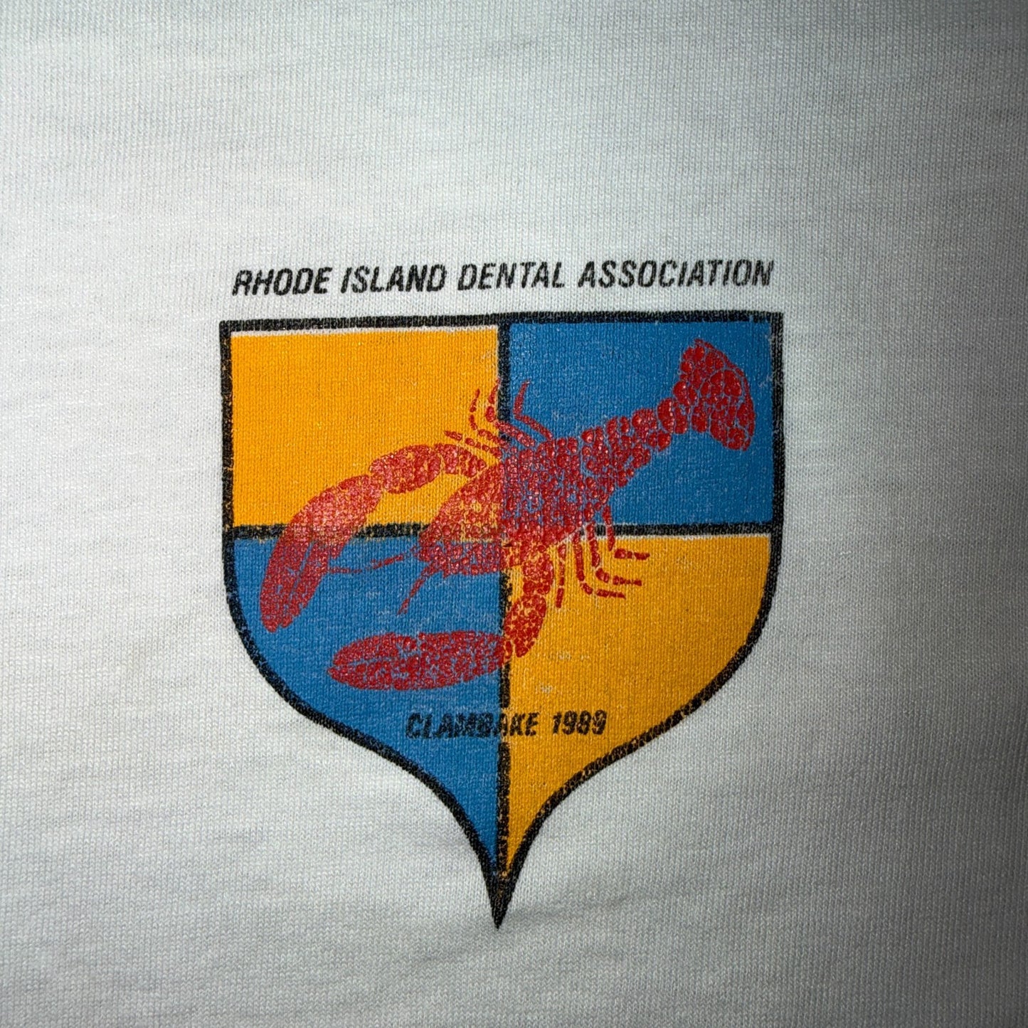 Vintage 1989 Rhode Island Dental Association Clambake Lobster T Shirt Tee XL