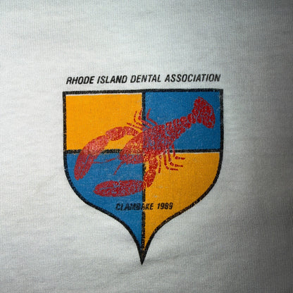 Vintage 1989 Rhode Island Dental Association Clambake Lobster T Shirt Tee XL
