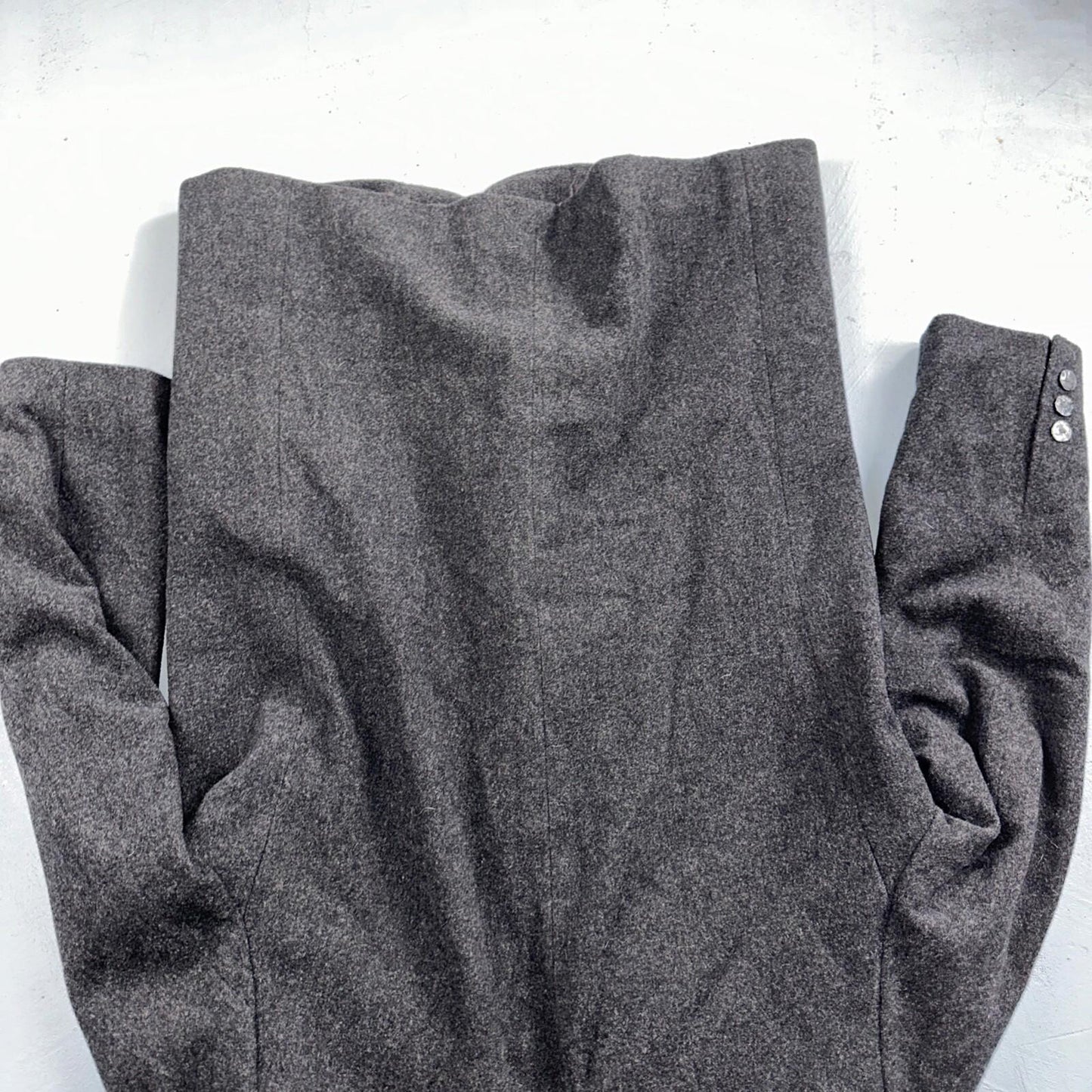 Vintage Valerie Steven’s Gray Black Wool & Cashmere Blend Blazer Women’s Sz 8