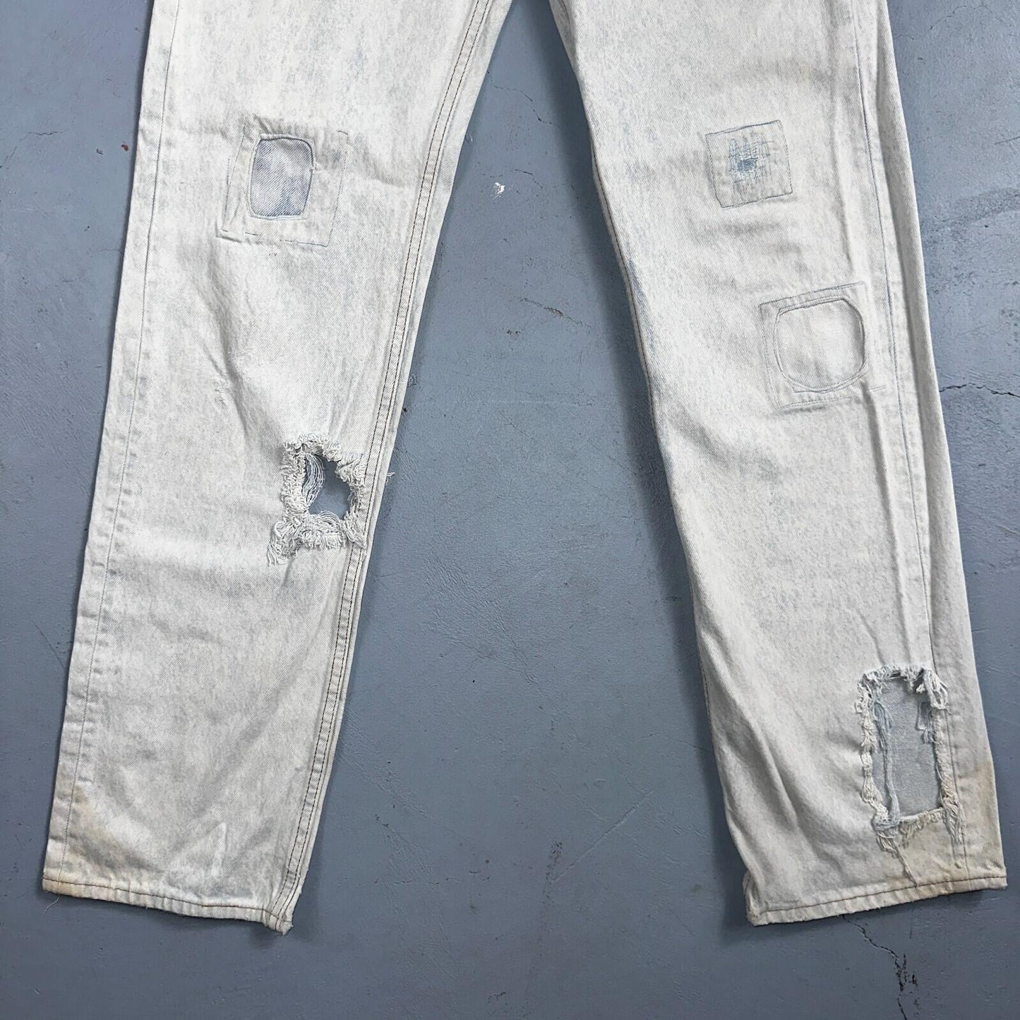 Levis 501 Vintage 90s USA XX Straight Leg Jeans 32x34 Blue Light Wash Act 29x32