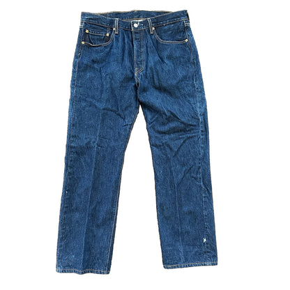 Vintage Y2K 90s Levis 501 XX Button Fly Dark Wash 35x34 Jeans Act 33x30
