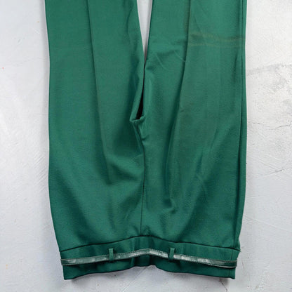 Vintage USA Rockabilly Womens Dress Pants 60s Bell Bottom Green Size 14 Boot Cut