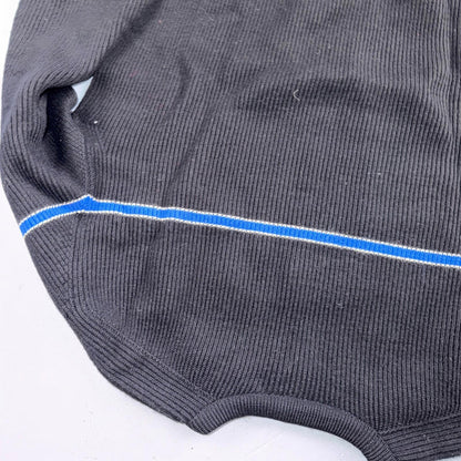 Montant Pull Wool Ski Sweater VTG 60s Blue Stripe Made in France Mens Rockabilly