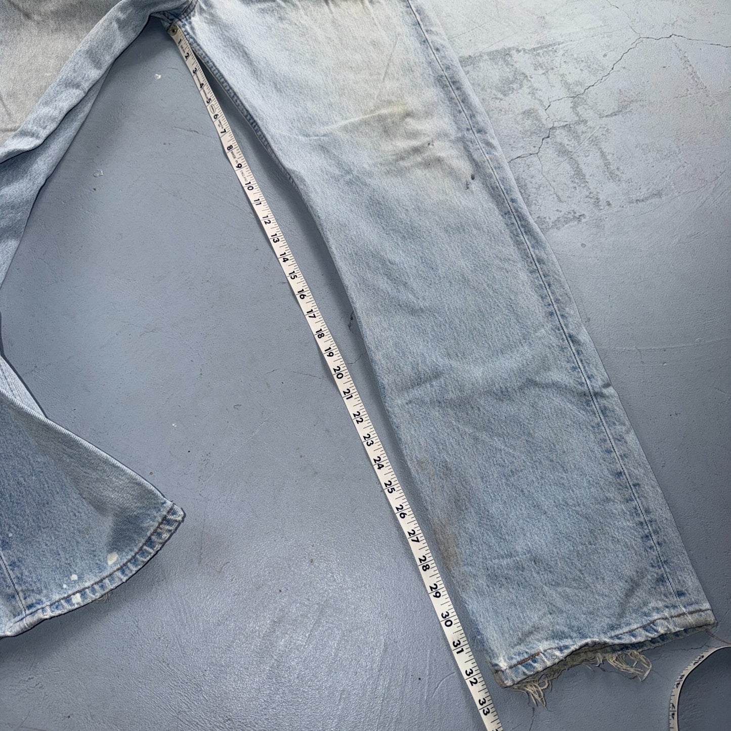 Levis 501 Vintage 90s Y2K XX Straight Leg Jeans Blue Light Wash 36x34 Act 35x32