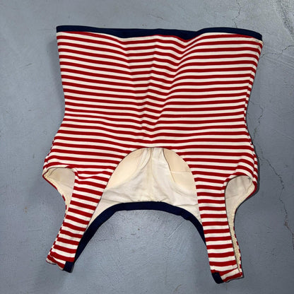 Vintage 1960s Carol Brent Swimsuit Bathing Suit Built In Bra Pin Up MOD 2 Pc