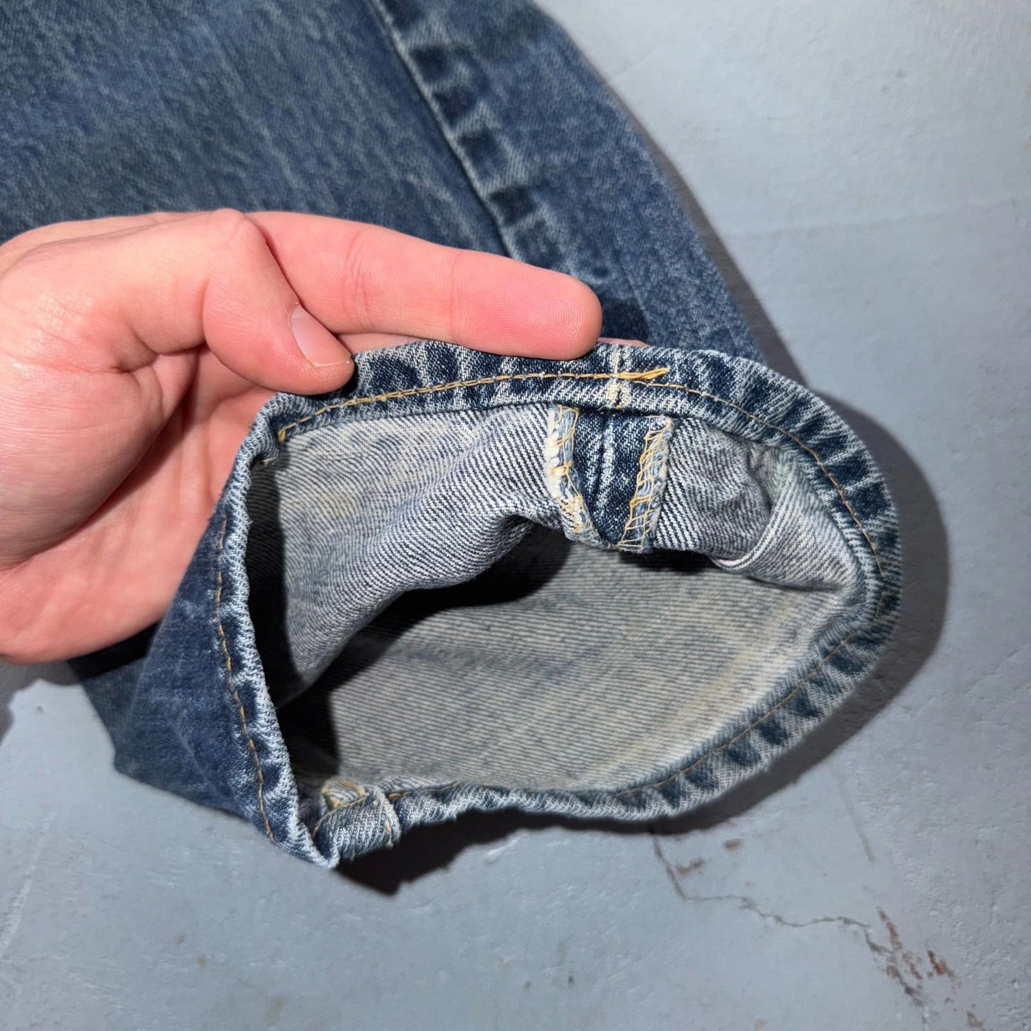 Vintage 60s Lee Riders Sanforized Denim Blue Jeans USA Talon Mens 32x31 70s