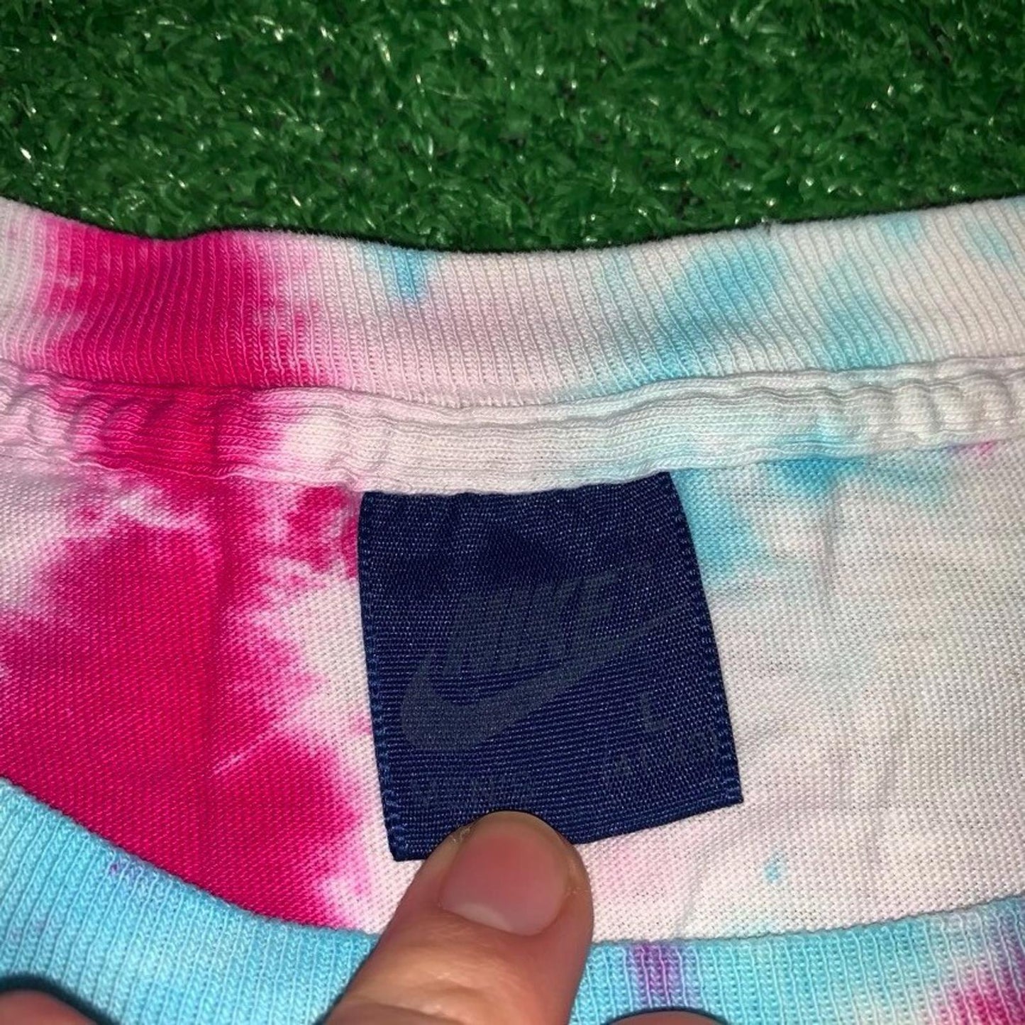 Nike Vintage T Shirt USA Rare Custom Tie Dye Piano Music Marathon Frank Ocean