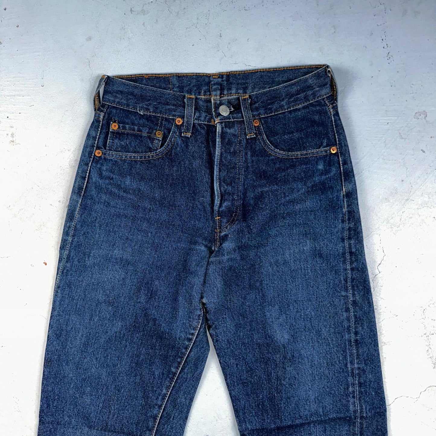 Levis 501 Vintage 80s Redline Selvedge USA XX Jeans Dark Wash 27x34 Act 25x31