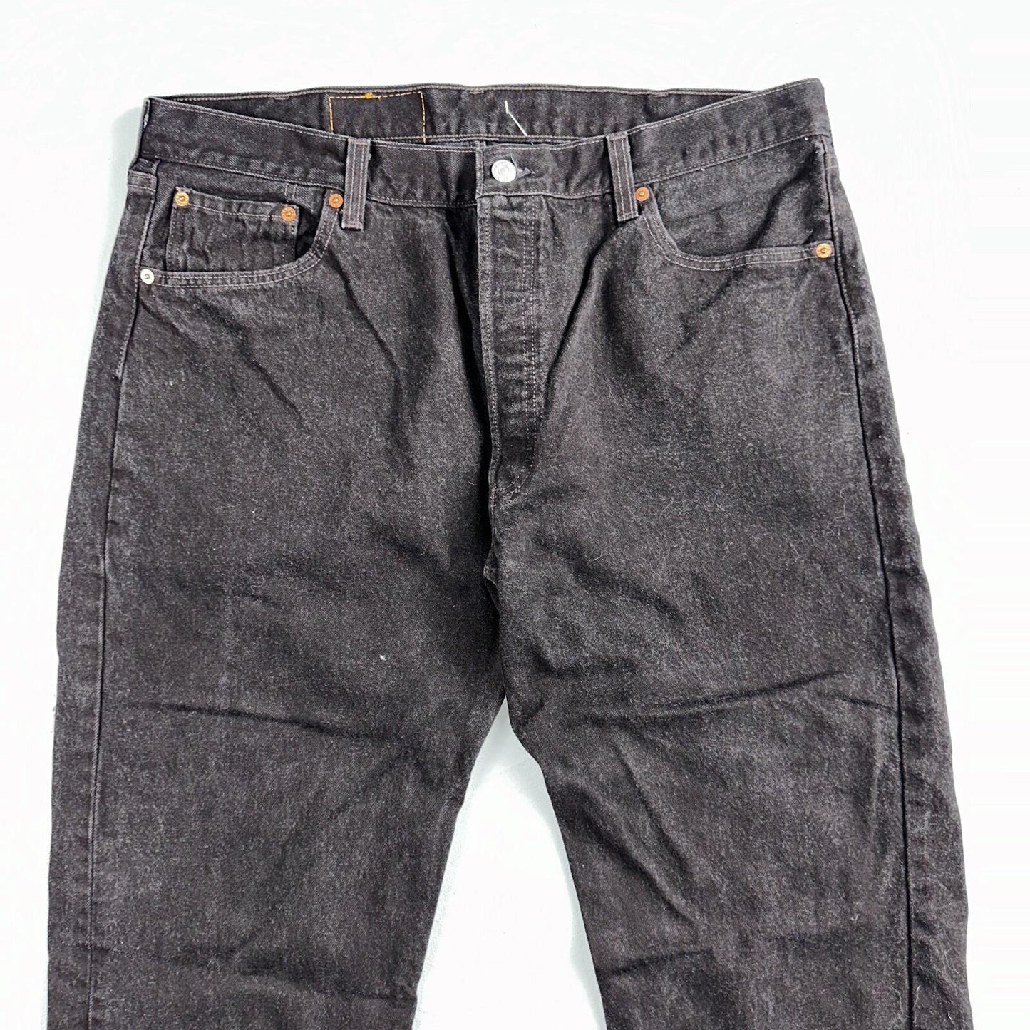 Levis 501 Vintage 90s USA XX Straight Leg Jeans Black Dark Wash 40x34 Act 36x33