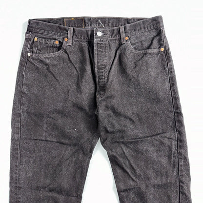 Levis 501 Vintage 90s USA XX Straight Leg Jeans Black Dark Wash 40x34 Act 36x33