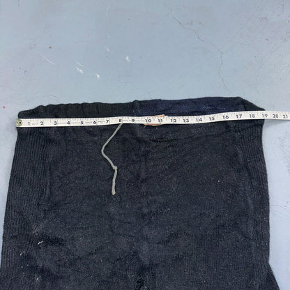 VTG 50s 60s Lasley Knitting Co Wool Letterman Navy Black Shorts Rare Swim Trunks